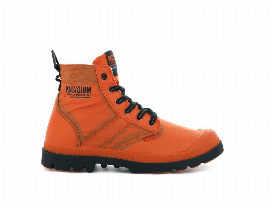 Palladium Pampa Lite+ Vapor Wp+ Mens Waterproof Boots Dark Orange Australia [VWUAHD-058]